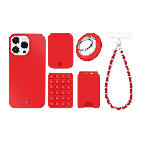 Hot Girl Red iPhone Bundle Set