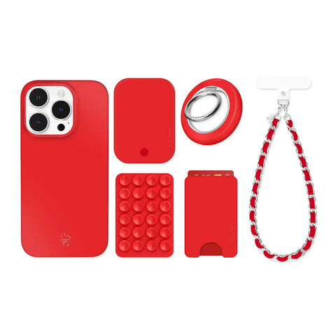 Hot Girl Red iPhone Bundle Set