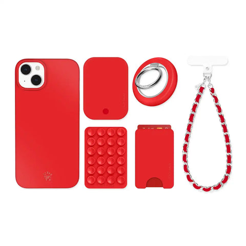 Hot Girl Red iPhone Bundle Set