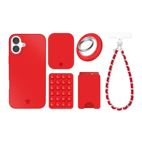 Hot Girl Red iPhone Bundle Set