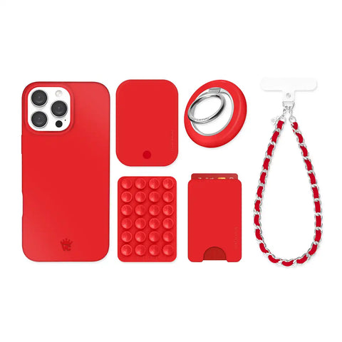 Hot Girl Red iPhone Bundle Set