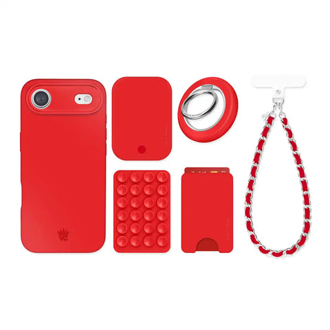 Hot Girl Red iPhone Bundle Set