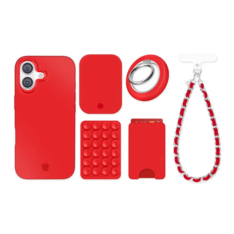 Hot Girl Red iPhone Bundle Set