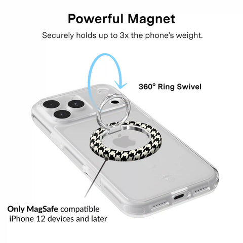 Houndstooth MagSafe Grip Ring