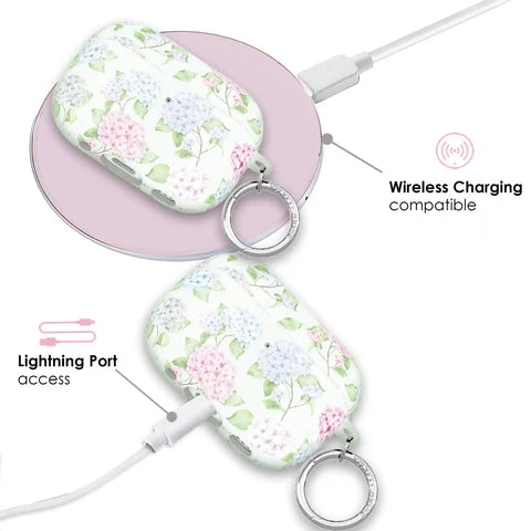 Hydrangea Floral AirPod Case