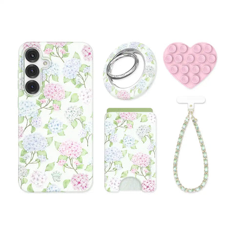 Hydrangea Floral Samsung Bundle Set