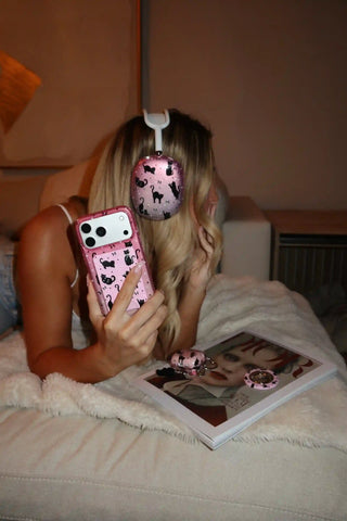 Lucky Kittens Glitter AirPod Max Case