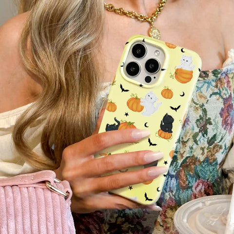 Purrfect Pumpkins iPhone Case