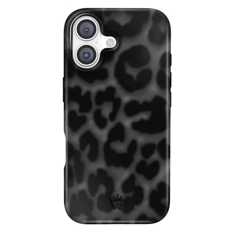It Girl Black Leopard iPhone Case