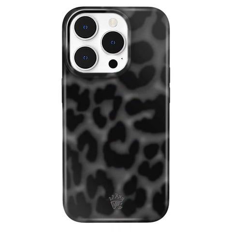 It Girl Black Leopard iPhone Case