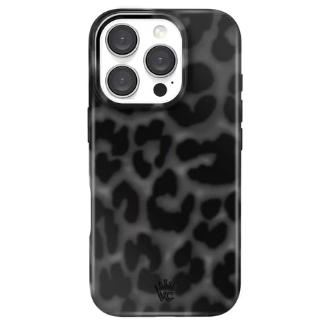 It Girl Black Leopard iPhone Case