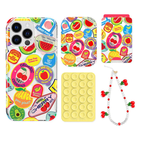 Juicy Fruits iPhone Bundle Set - Wallet