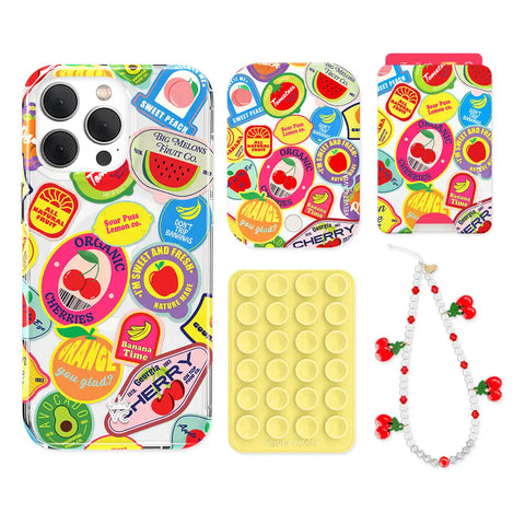 Juicy Fruits iPhone Bundle Set - Wallet