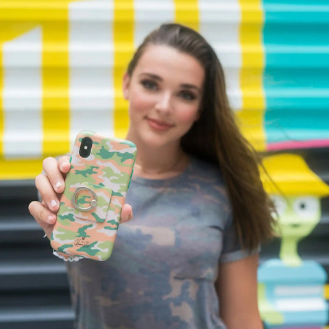 Olive Camo iPhone Case by Kendall Vertes