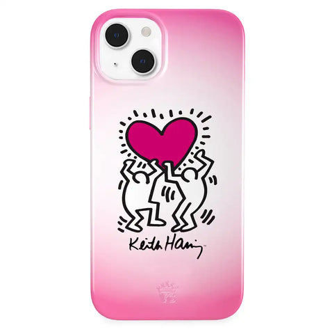 Keith Haring Pink Heart iPhone Case