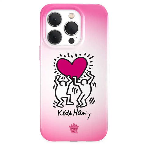 Keith Haring Pink Heart iPhone Case