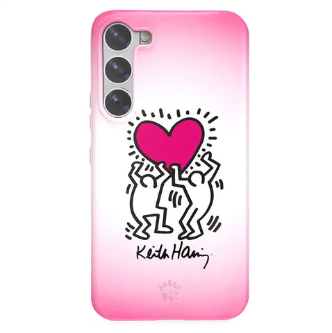 Keith Haring Pink Heart Samsung Case