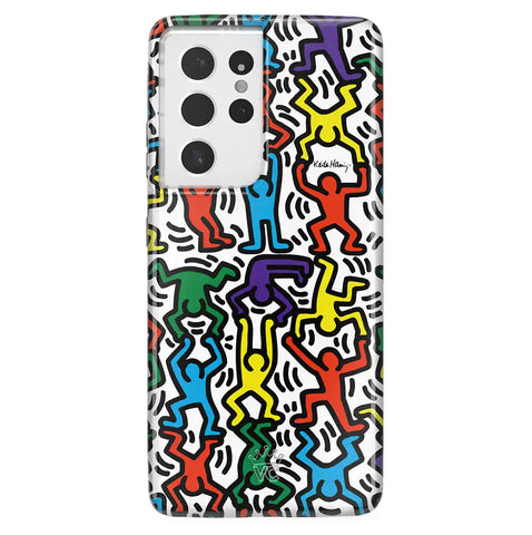 Keith Haring Rainbow Dancers Samsung Case