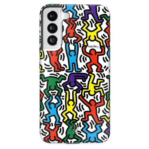 Keith Haring Rainbow Dancers Samsung Case