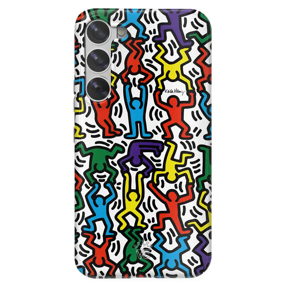 Keith Haring Rainbow Dancers Samsung Case