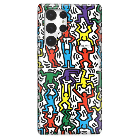 Keith Haring Rainbow Dancers Samsung Case