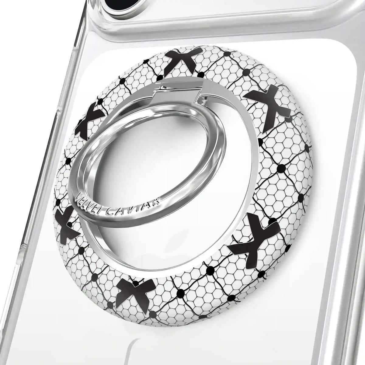 Lacy Black Bows MagSafe Grip Ring