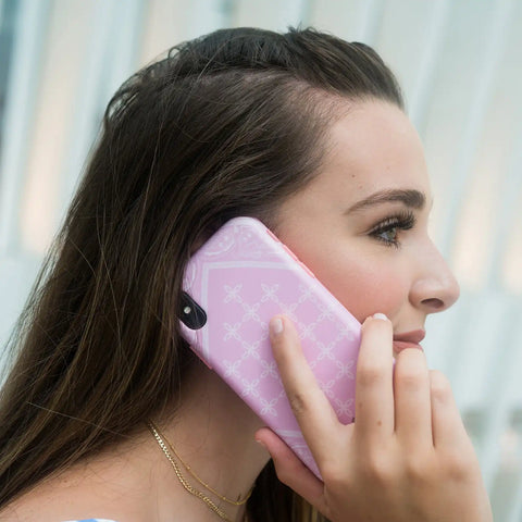 Pink Bandana iPhone Case by Kendall Vertes
