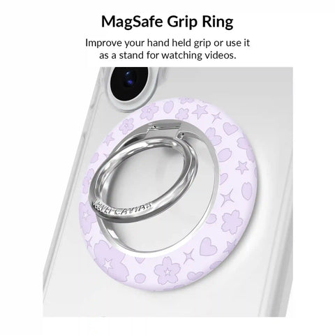 Lavender Cherry Blossom Glitter Samsung Bundle Set
