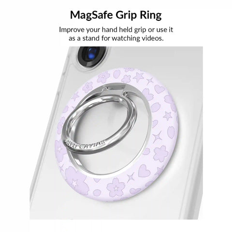 Lavender Cherry Blossom Glitter Samsung Bundle Set