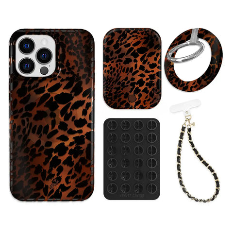 Leopard Tort iPhone Bundle Set - Grip