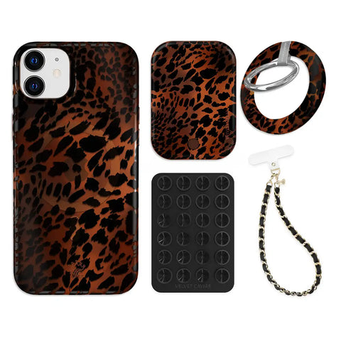 Leopard Tort iPhone Bundle Set - Grip