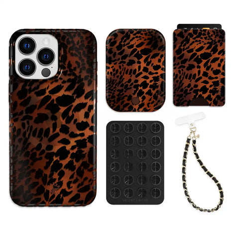 Leopard Tort iPhone Bundle Set - Wallet