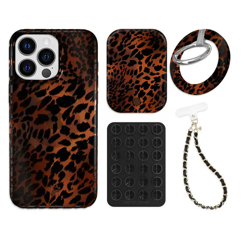 Leopard Tort iPhone Bundle Set - Grip