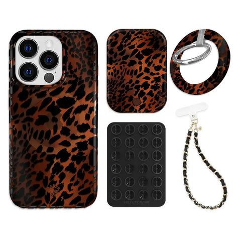 Leopard Tort iPhone Bundle Set - Grip