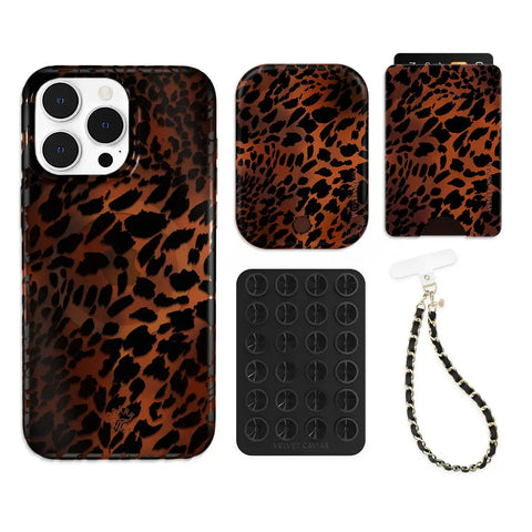 Leopard Tort iPhone Bundle Set - Wallet