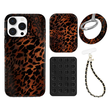Leopard Tort iPhone Bundle Set - Grip