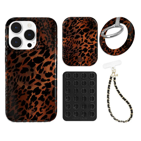 Leopard Tort iPhone Bundle Set - Grip