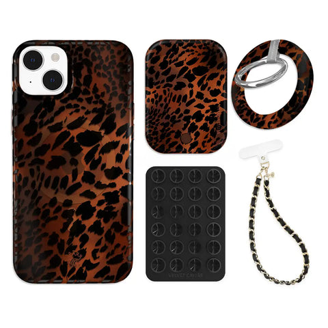 Leopard Tort iPhone Bundle Set - Grip