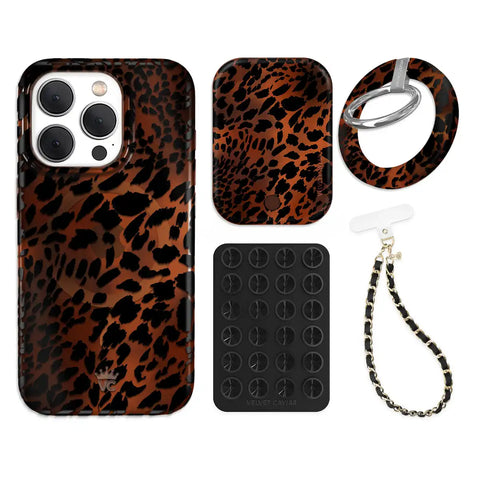 Leopard Tort iPhone Bundle Set - Grip