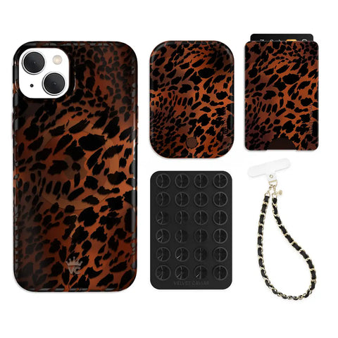 Leopard Tort iPhone Bundle Set - Wallet