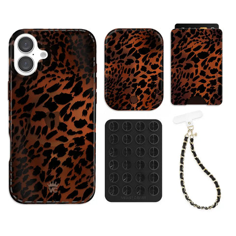Leopard Tort iPhone Bundle Set - Wallet