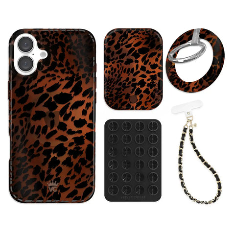 Leopard Tort iPhone Bundle Set - Grip