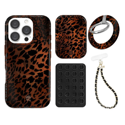 Leopard Tort iPhone Bundle Set - Grip