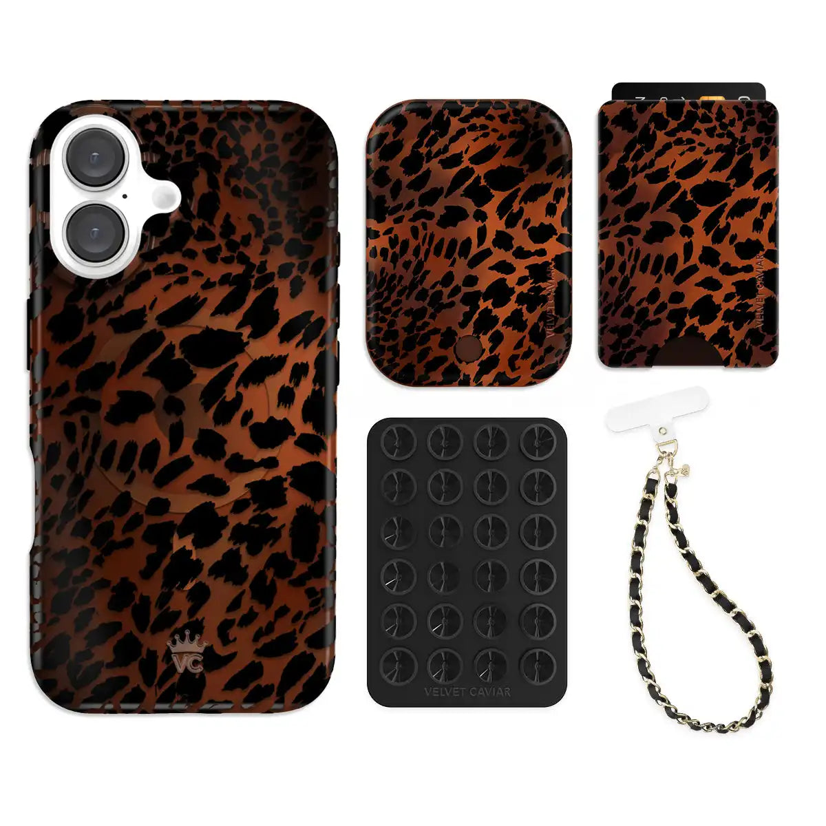 Leopard Tort iPhone Bundle Set - Wallet