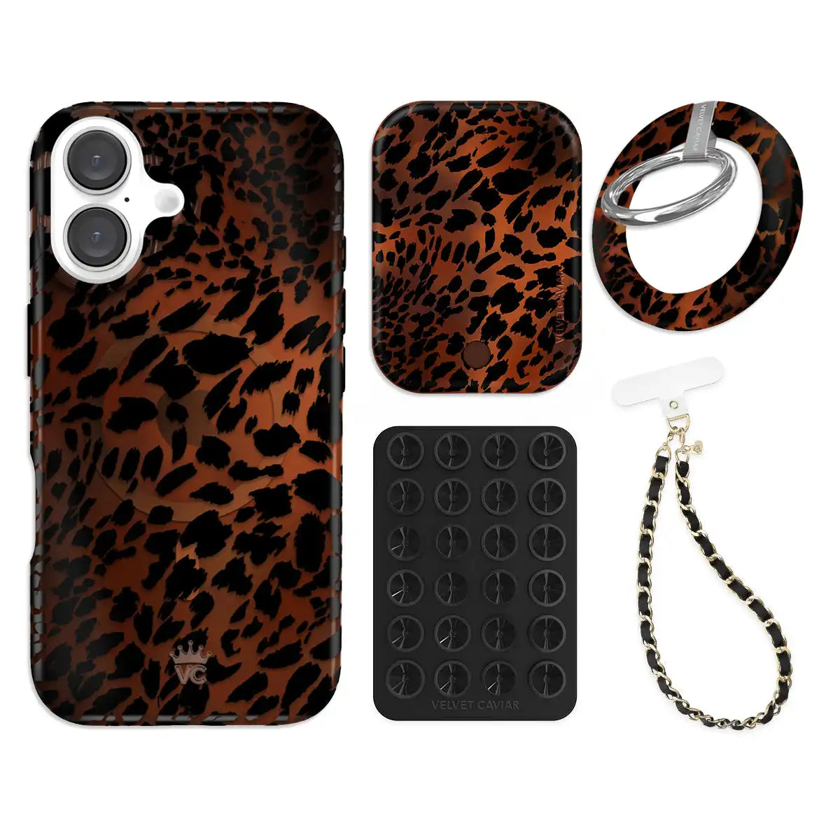 Leopard Tort iPhone Bundle Set - Grip