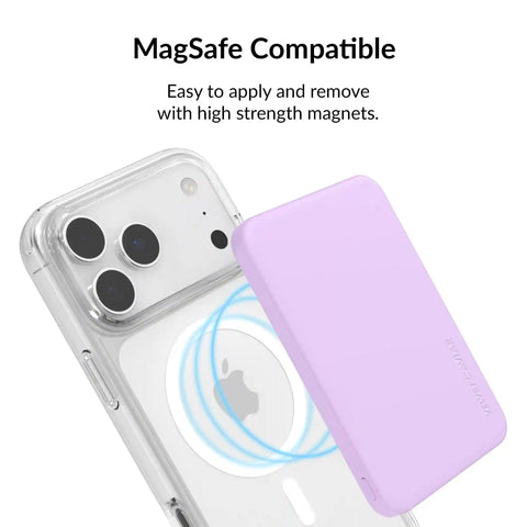 Lilac Gelato Slim Portable MagSafe Charger Power Pack