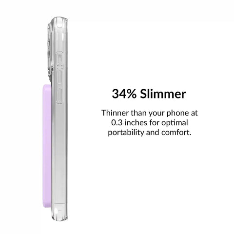 Lilac Gelato Slim Portable MagSafe Charger Power Pack