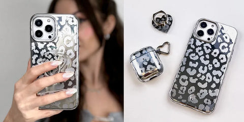 Chrome Leopard iPhone Case