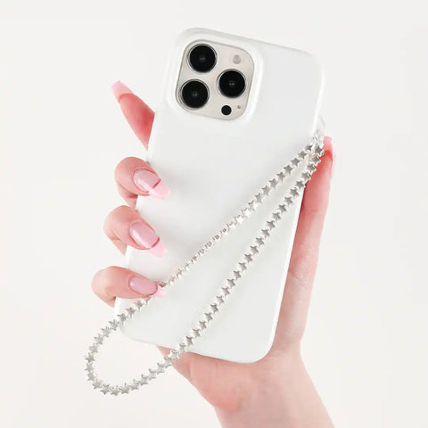Silver Stars Phone Charm