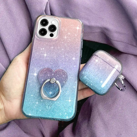 Ombre Stardust Glitter AirPods Case